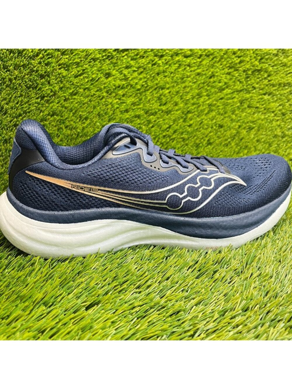 Saucony Ride 19 Mens Size 10.5 Blue Athletic Running Walking Shoes Sneakers